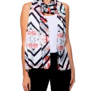 Inc International Concepts beautiful black and floral scarf. NWT